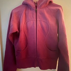 Lululemon Ombré pink scuba hoodie